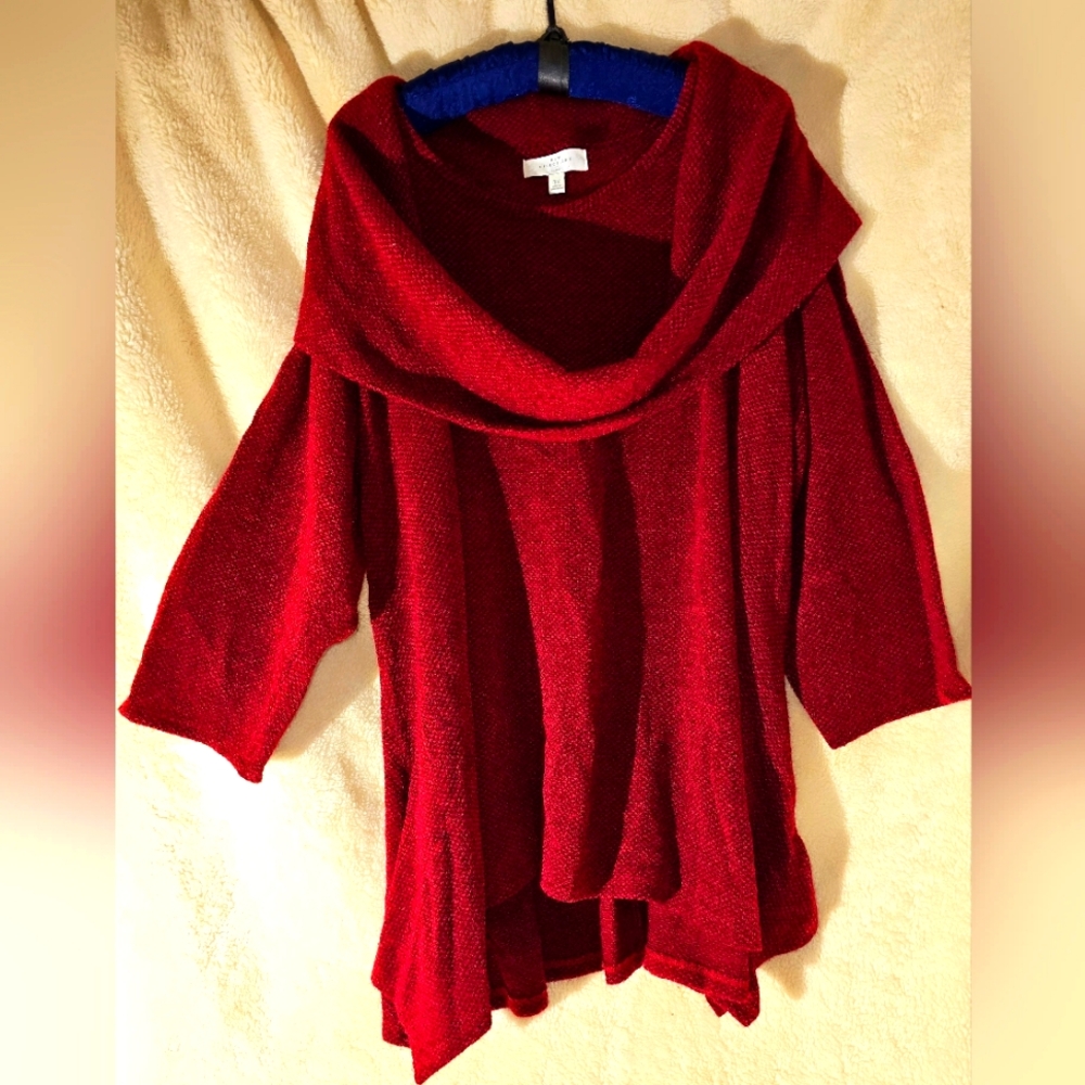 New Directions Curvy Womens Sweater
